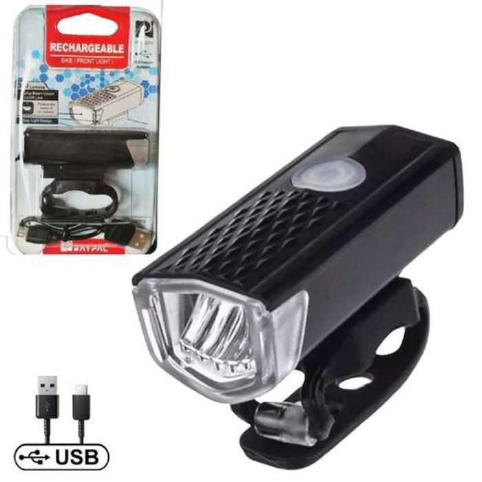 Phare de vélo étanche, lumineux rechargeable, éclairage de sécurité pour vélo