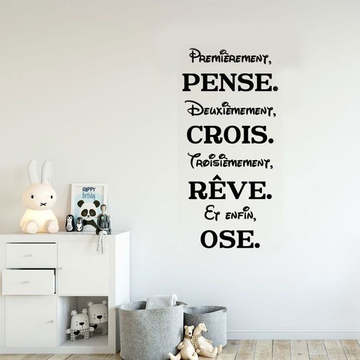 Sticker mural - CI0012 - Autocollant Citation - Noir - Contemporain - Design moderne