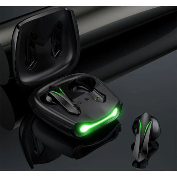 Écouteurs bluetooth de jeu sans fil  noir