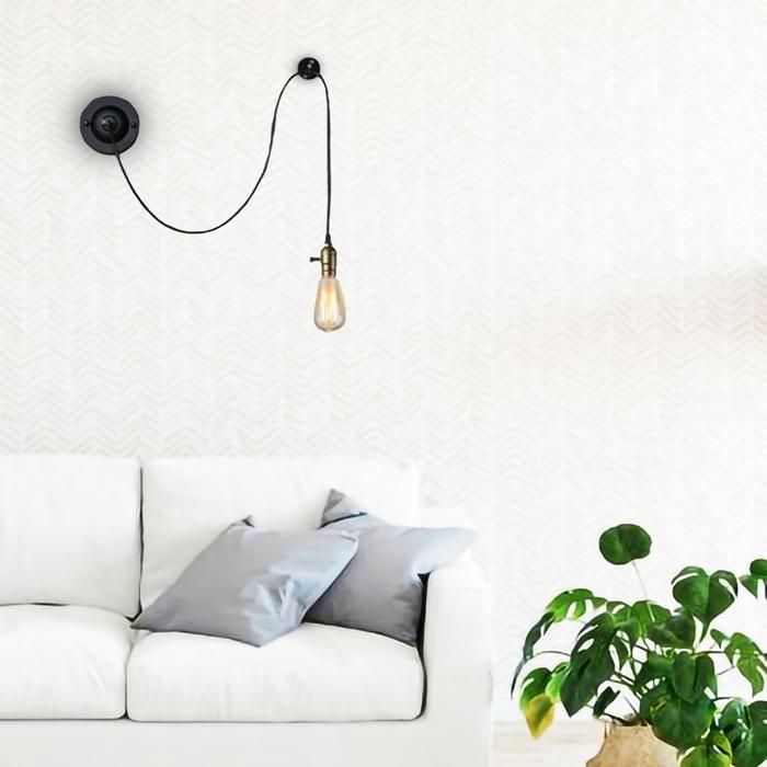 Suspension - ROUAGE - EASY - Vintage - Métal - Noir
