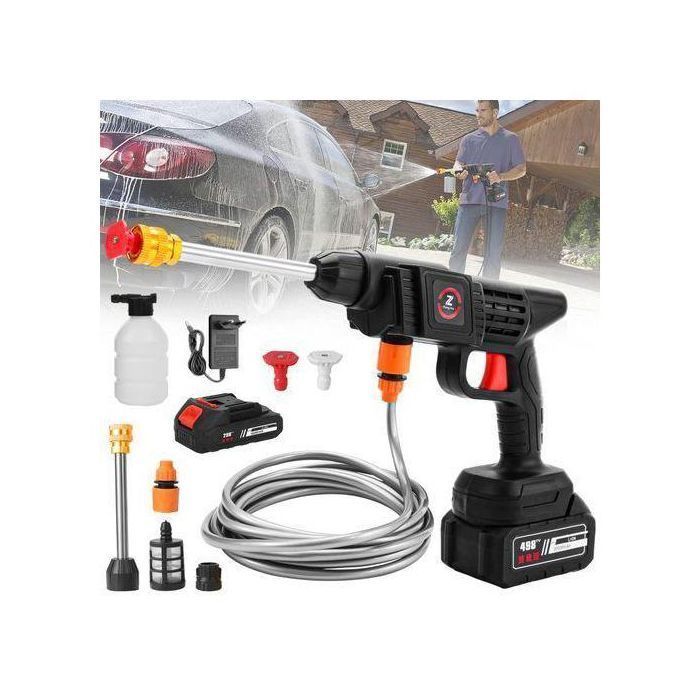 Pistolet de lavage auto électrique sans fil Pulvérisateur haute pression