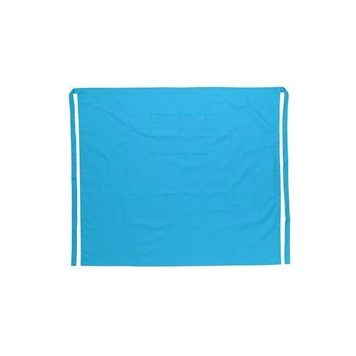 Tablier de cuisine - 100% Coton - Turquoise - L90 W100cm - Léger - Pratique