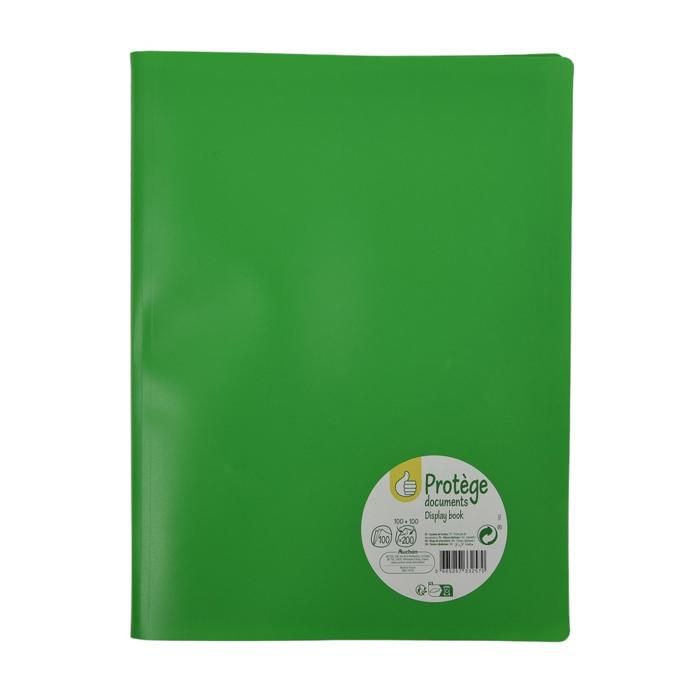PROTÈGE DOCUMENT A4 - 200 VUES POLYPRO