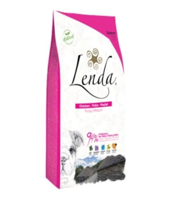 Aliment naturel pour chiots - Lenda - Original - 2kg - Poulet - Probiotiques - Croquettes