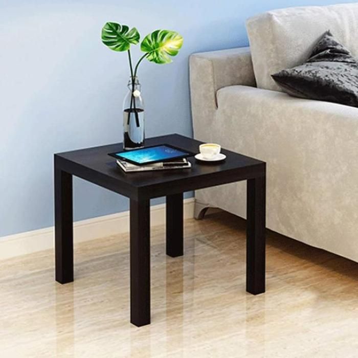 Table d'appoint - GENERIC - Noir - 55 x 55 cm - Style classique - Pour salon ou chambre