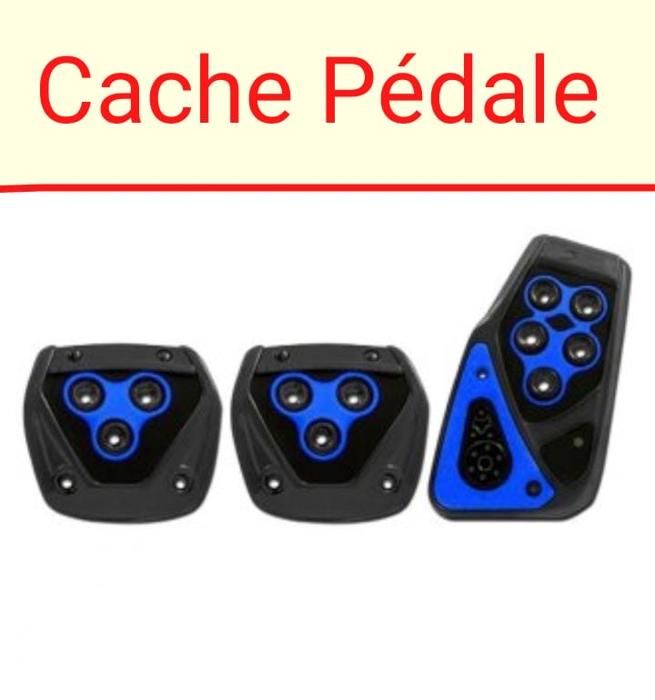 Cache pédales voiture manuelle couleur Bleu