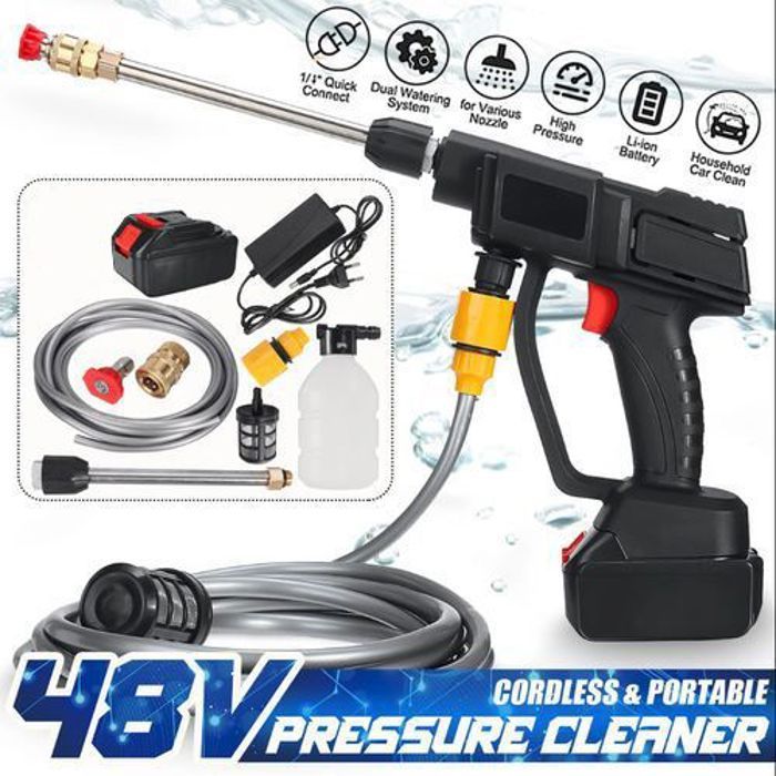 Pistolet de lavage auto électrique sans fil Pulvérisateur haute pression