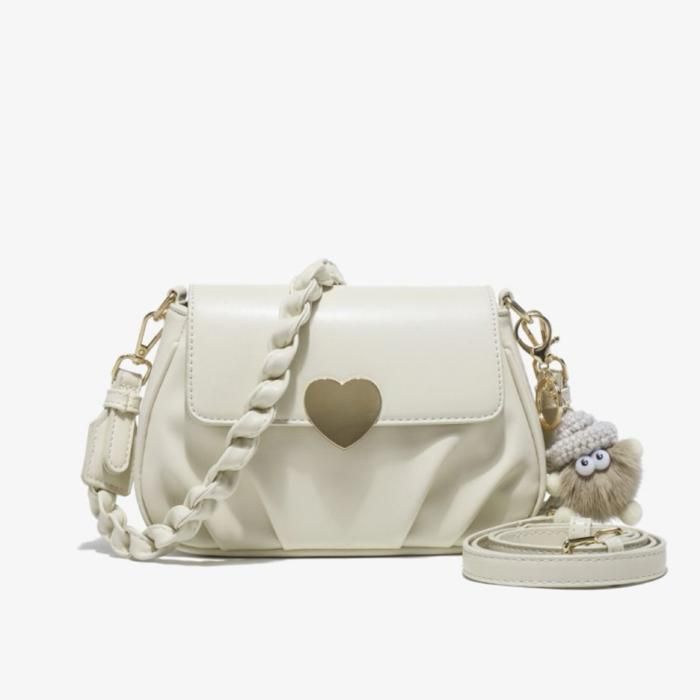 Sac à main - COUCOU PARIS - CK115-1 - Édition limitée - Cuir blanc - Bandoulière réglable