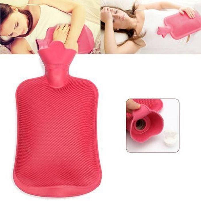 Bouillotte & Sac en caoutchouc pour soulager la douleur, Bouteille d'eau chauffante