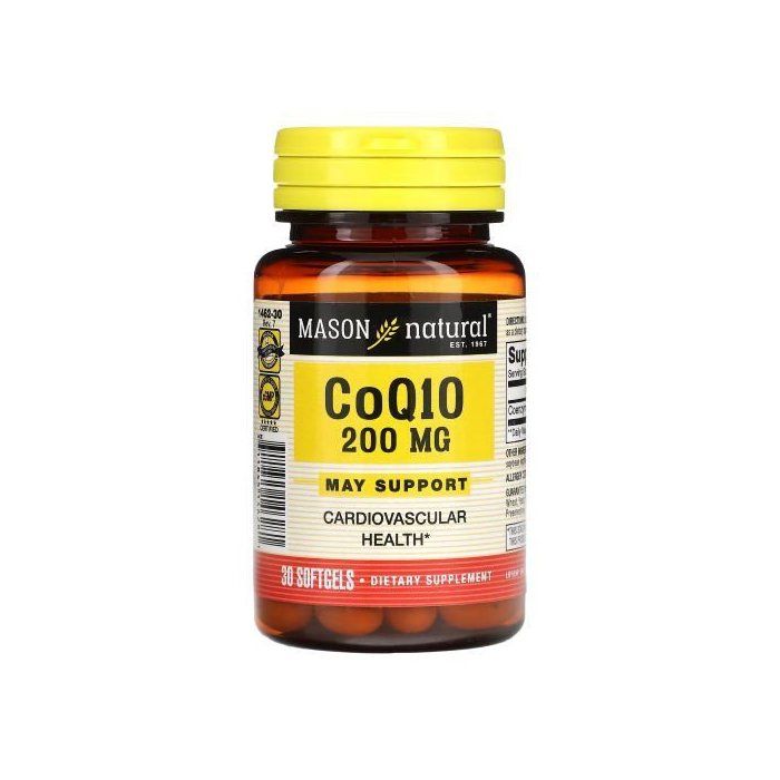 Mason Natural, Co Q10, 200 mg, 30 capsules à enveloppe molle
