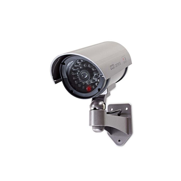 CONECTICPLUS Caméra factice de surveillance bullet IP44 grise