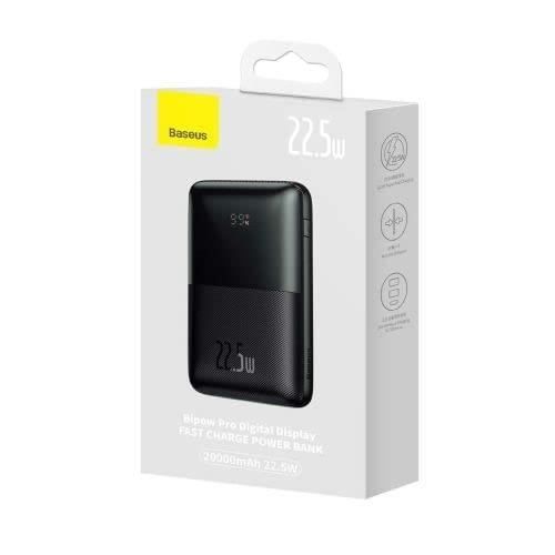 BASEUS POWER BANK PRO WITH DIGITAL DISPLAY, FAST CHARGE, C+U+U (WITH U