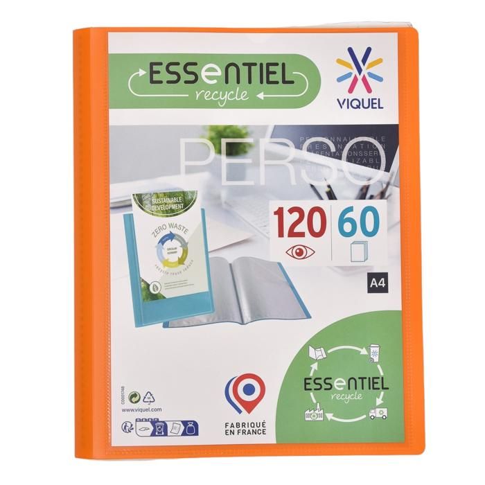 PROTÈGE DOCUMENT A4 SOUPLE - 120 VUES VIQUEL