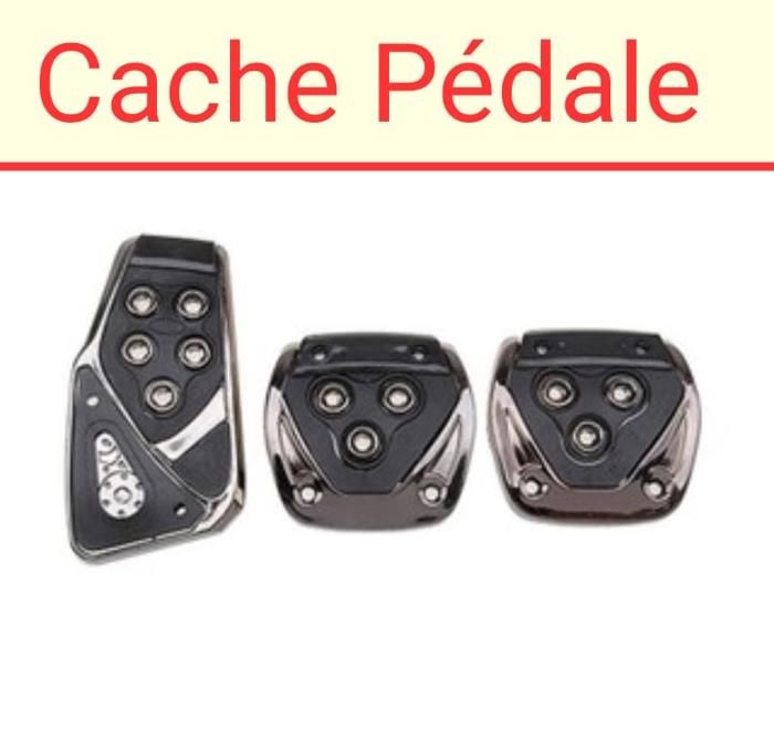 Cache pédales voiture manuelle couleur Gris
