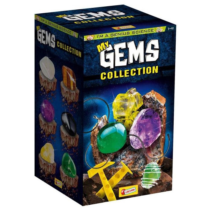 Jouet éducatif - Petit Génie - Gemmes - À déterrer - Collection de 12 - Pendentifs colorés