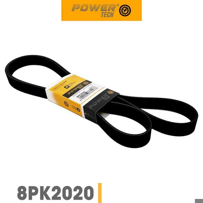 POWERTECH 8PK2020 – COURROIE TRAPEZOIDALE A NERVURES (POLY-V)