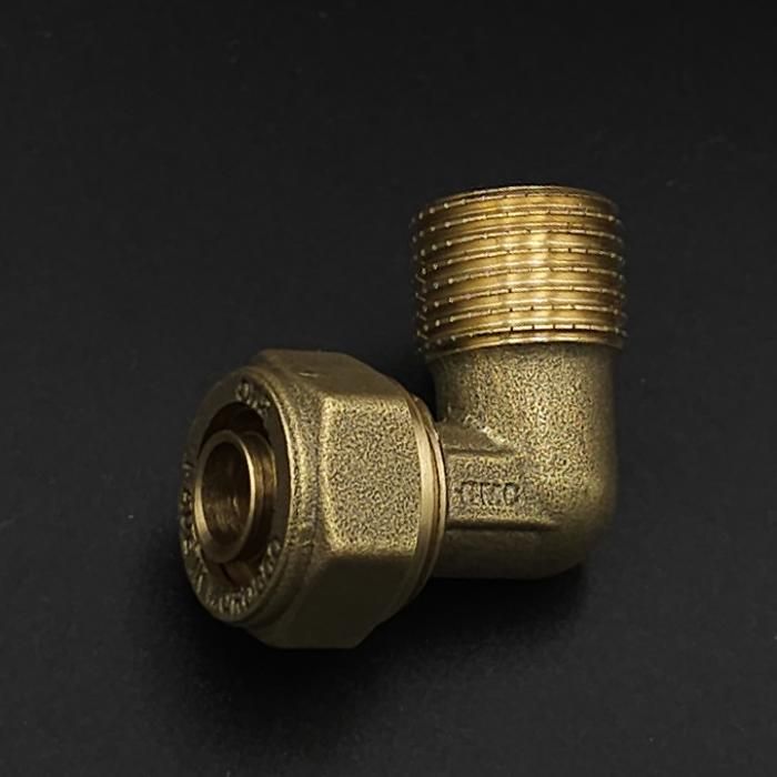 Coude mâle à compression pour tube Pex pack de 10 pièces