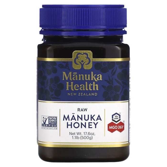 Manuka Health - Raw Manuka Honey, UMF 10+, MGO 263+, 17.6 oz (500 g)