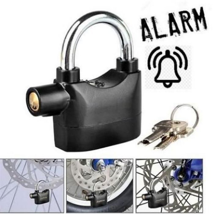 Cadenas d'alarme Serrure alarm lock Anti-vol Alarme de Verrouillage moto