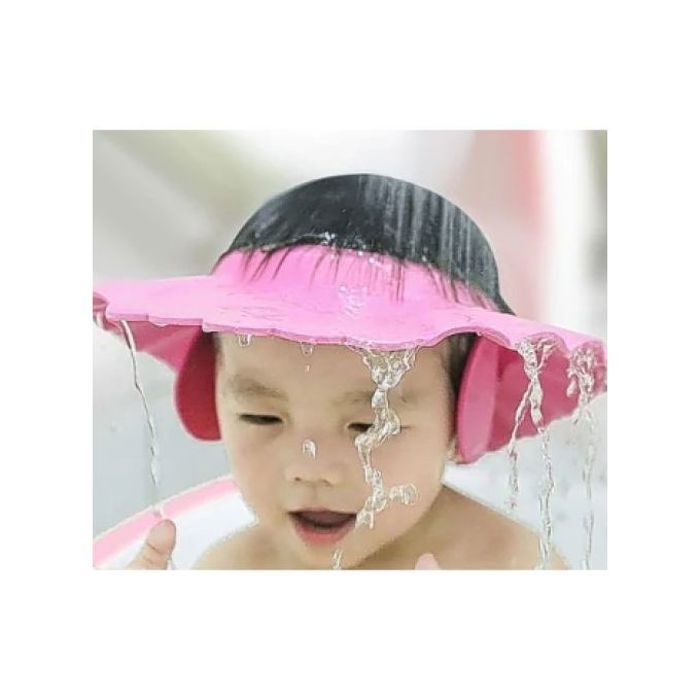 Bonnet protecteur de douche reglable pour bébé.sécurité