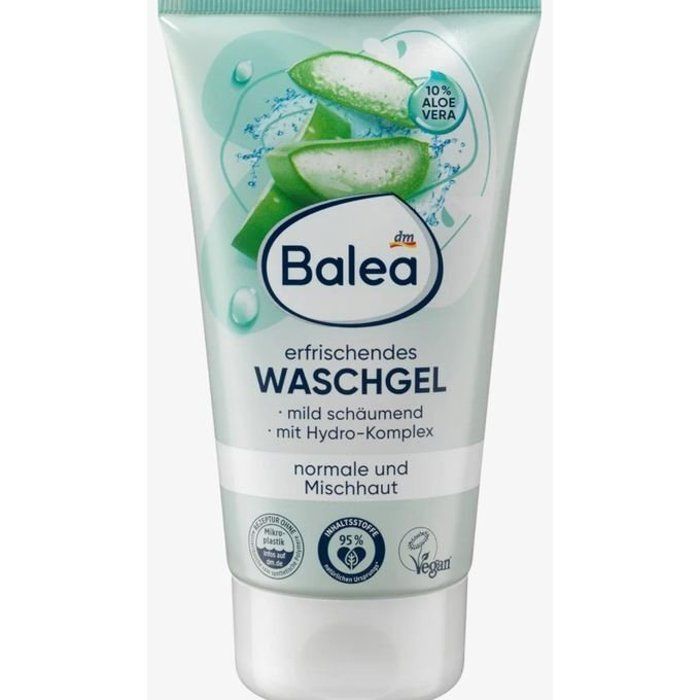Gel nettoyant - Balea - Rafraîchissant - 150 ml - Vegan - Peaux normales