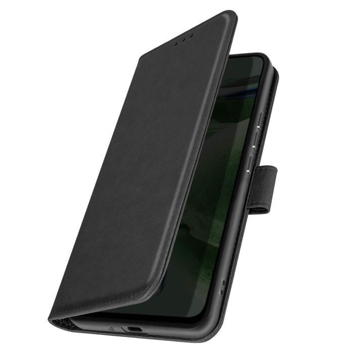 Fodral till Samsung A7 2018 - AVIZAR - Support för plånbok och video - Svart
