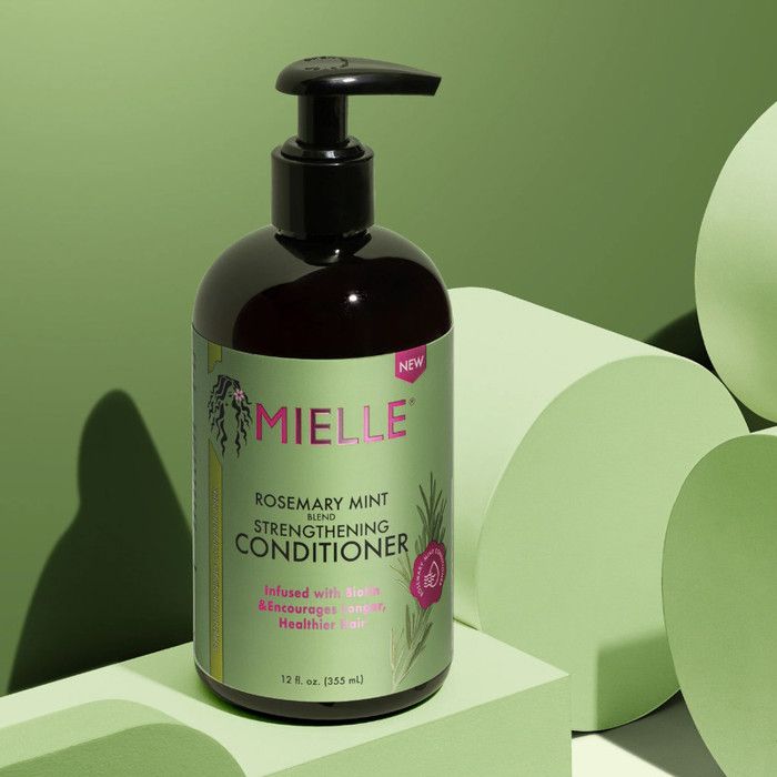 Mielle Conditionneur de Rinçage de Menthe au Romarin, Infusé avec de la Biotine, 355ml