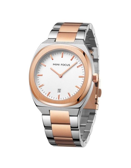 Montre Homme - MINI FOCUS - MF0319G - Acier Inoxydable - Résistante à l'Eau 3ATM - Quartz Japonais