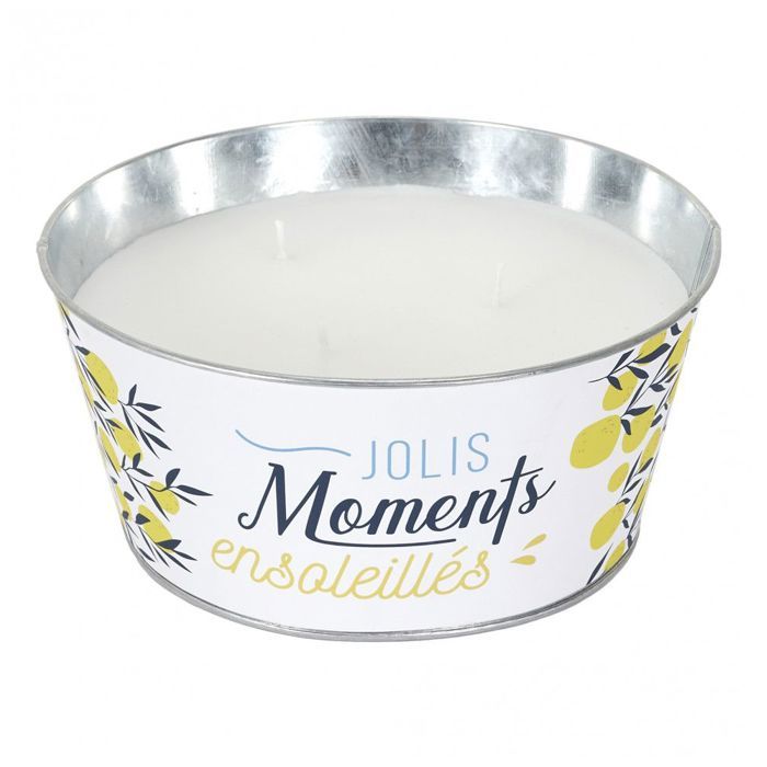 Bougie parfumée - Citronnelle - D 9 cm x H 20,5 cm