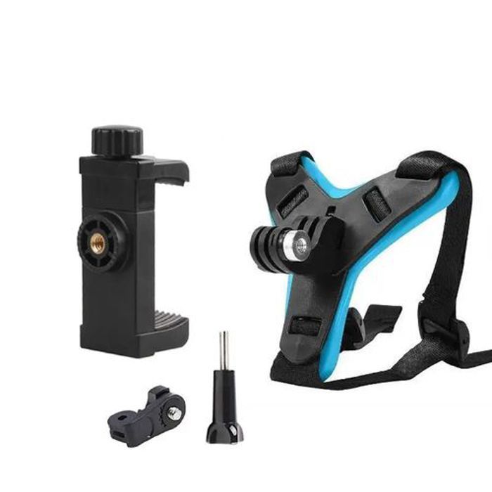 Fixation Support Casque de Moto pour caméras GoPro + Support Téléphone Gratuit