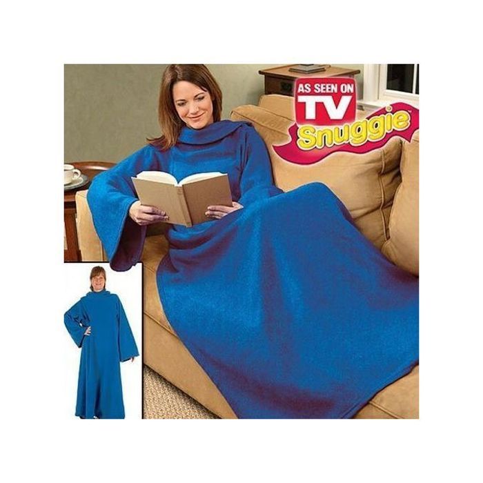 Snuggie Couverture en laine polaire doux et chaud avec manches Très Confortable