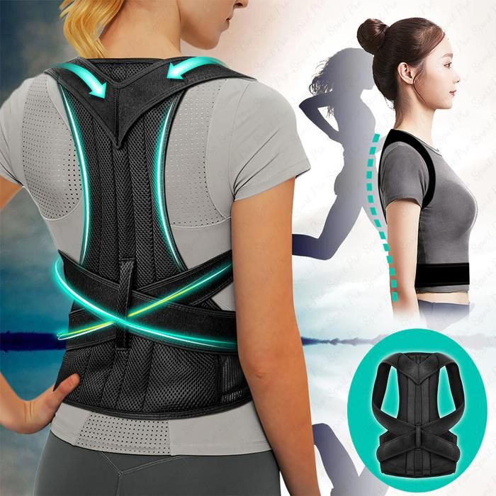 Ceinture Support Posture et Correcteur Dos et Épaules - Le correcteur de posture confortable pour le dos et le soutien du dos