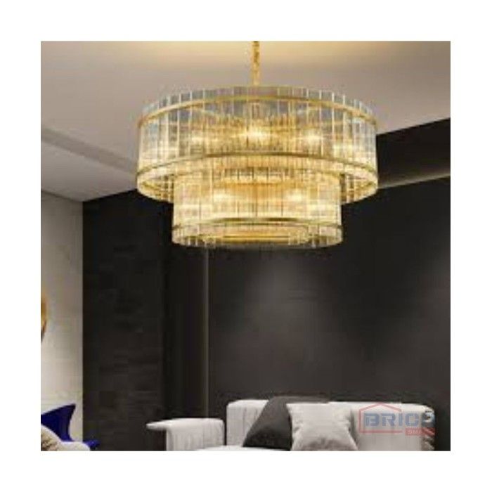 Lustre - Capri - 80+50 Cm - LED - Blanc - Design moderne et élégant