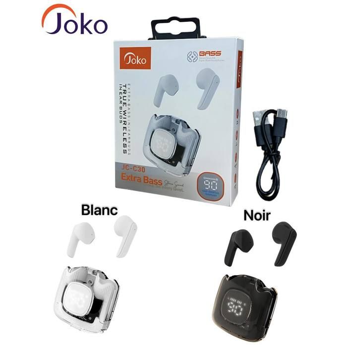 JoKo JC-C30 Écouteurs sans fil Bluetooth ,affichage numérique