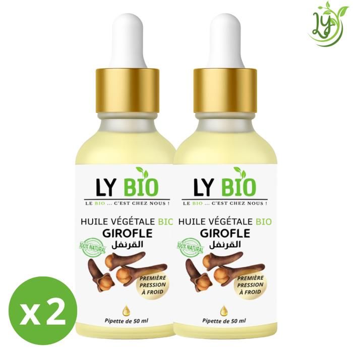 LYBIO PACK HUILE GIROFLE 50ML - PIPETTE LOT DE 2 bouteilles