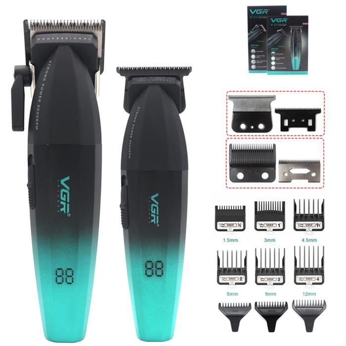 Tondeuse à cheveux VGR V-906, outils de barbier professionnels avec alimentation USB