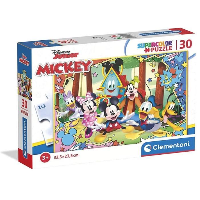 PUZZLE SUPERCOLOR 30 PIÈCES MICKEY ET SES AMIS – CLEMENTON