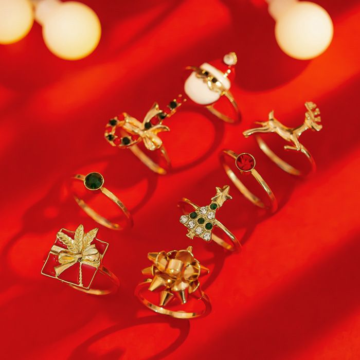 Bague - Clémentine Paris - Merry Christmas - 8 pcs - Édition Limitée - Multicolore