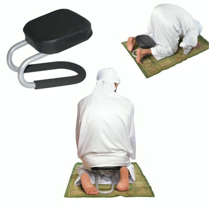 Tabouret de prière - Non spécifié - Ergonomique - Métal - Noir - Confort optimal