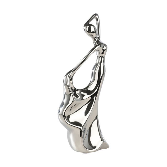 Statue - BENANGIN - Femme en argent - H. 27 cm - Élégance - Chic