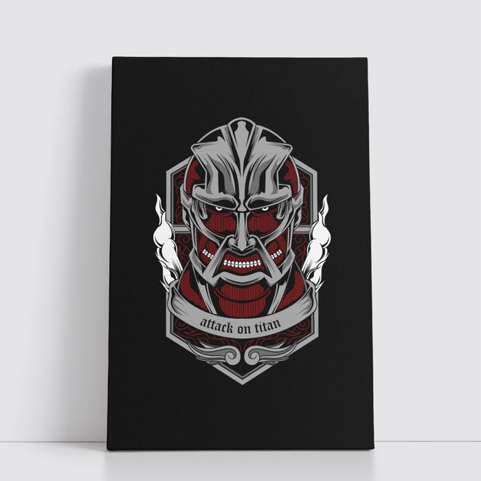 Tableau Manga Japonais sur Toile – Affiche Murale Attack on titan 25x40 cm pour Déco Otaku 31