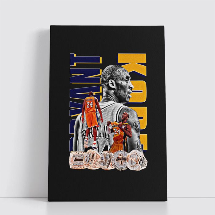 Tableau NBA sur Toile – Affiche Murale 25x40 cm avec Équipes et Joueurs Légendaires du Basket 186