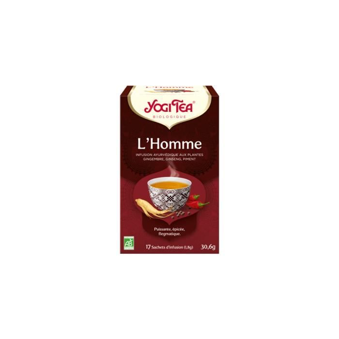 Infusion l'homme 17 sachets Yogi Tea BIO