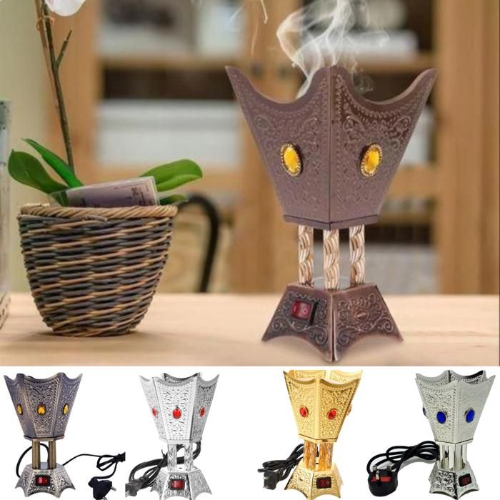 Offfre brûleur d encens électrique bakhoor accessoires de parfum de maison (Couleur aléatoire)