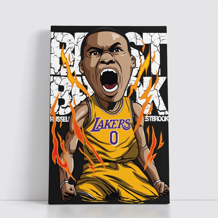 Tableau NBA sur Toile – Affiche Murale 25x40 cm avec Équipes et Joueurs Légendaires du Basket 339