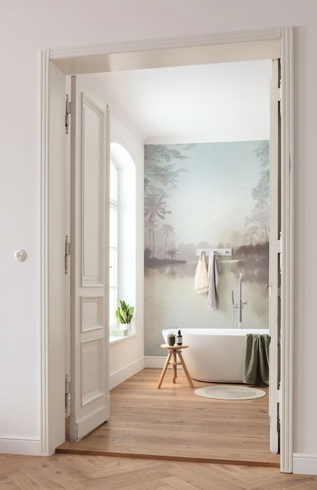 Papier peint photo murale - DANSMAMAISON - Tropical Pure - Intissé - Multicolore - 200x280 cm
