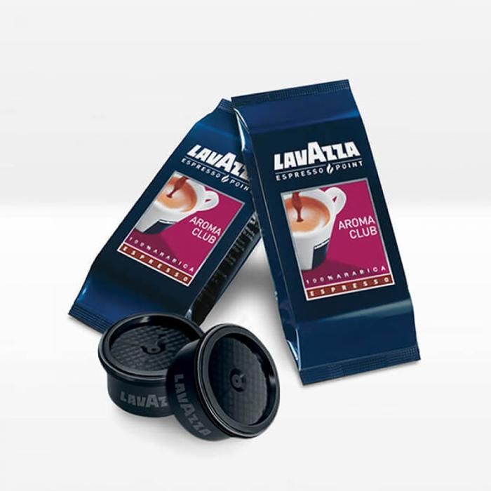 12 CAPSULES DE CAFÉ AROMA CLUB ARABICA 100%. ESPRESSO POINT - HAUTE QUALITE - 100% ITALIEN