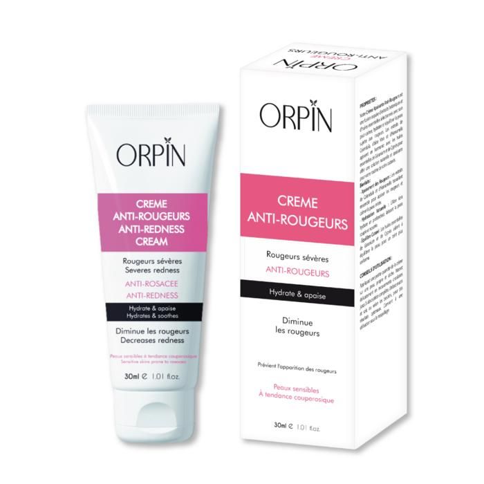 Crème Anti-Rougeurs - ORPIN - 30Ml - Apaisante - Hydratante - Tous types de peau