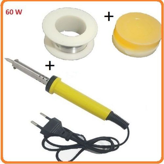 professionnel de Fer a Souder électrique + Solder Wire 1.0mm + colophane