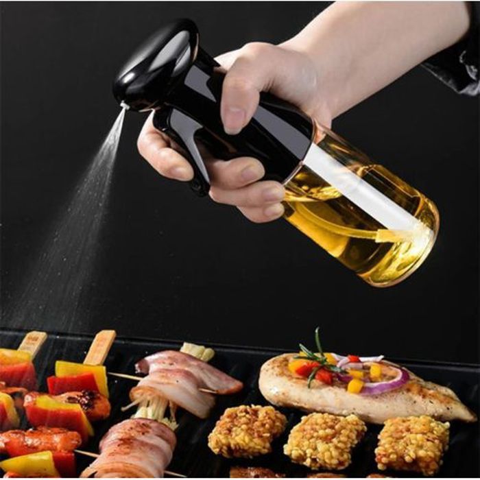 Bouteille d'huile de cuisine noire
